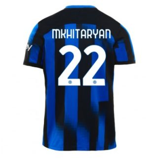 Moški Nogometna dresi Inter Milan Domači 2023-24 Kratek rokav Henrikh Mkhitaryan 22
