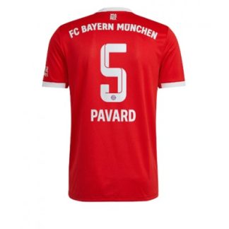 Poceni Moški Nogometni dresi Bayern Munich Domači 2022-23 Kratek Rokav Benjamin Pavard 5