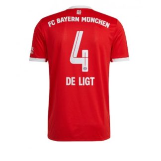 Poceni Moški Nogometni dresi Bayern Munich Domači 2022-23 Kratek Rokav Matthijs de Ligt 4