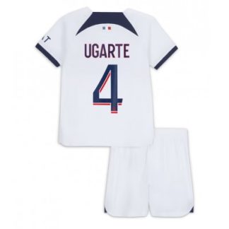 Poceni Otroški Nogometni dresi Paris Saint-Germain PSG Gostujoči 2023-2024 Manuel Ugarte 4
