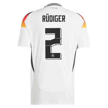 Poceni Moški Nogometni dresi Euro 2024 DFB Nemčija Domači Antonio Rudiger 2