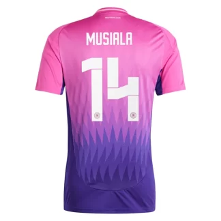 Poceni Moški Nogometni dresi Nemčija Gostujoči Euro 2024 Jamal Musiala 14