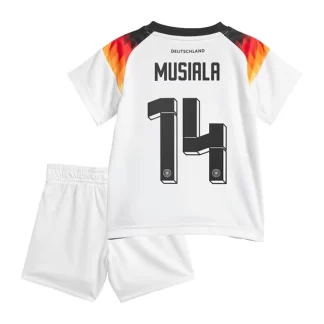Poceni Otroški Nogometni dresi Euro 2024 DFB Nemčija Domači tisk Jamal Musiala 14