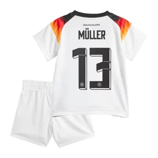 Poceni Otroški Nogometni dresi Euro 2024 DFB Nemčija Domači tisk Thomas Muller 13