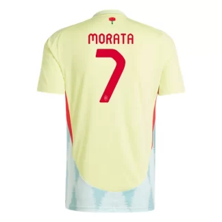 Prodajo Moški Nogometni dresi Euro 2024 Španija Gostujoči tisk Alvaro Morata 7