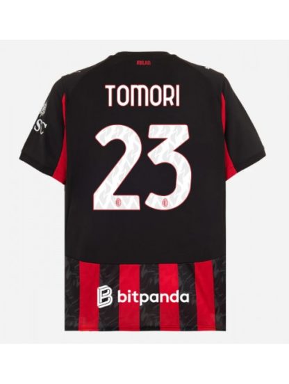 Moški Nogometna dresi replika AC Milan Fikayo Tomori #23 Domači 2025-26 Kratek rokav