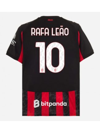 Moški Nogometna dresi replika AC Milan Rafael Leao #10 Domači 2025-26 Kratek rokav