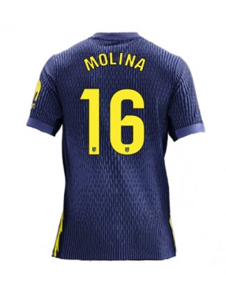 Moški Nogometna dresi replika Atletico Madrid Nahuel Molina #16 Gostujoči 2025-26 Kratek rokav