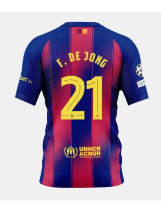 Moški Nogometna dresi replika Barcelona Frenkie de Jong #21 Domači 2025-26 Kratek rokav
