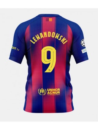 Moški Nogometna dresi replika Barcelona Robert Lewandowski #9 Domači 2025-26 Kratek rokav
