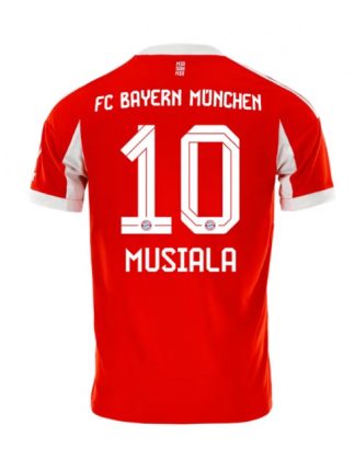 Moški Nogometna dresi replika Bayern Munich Jamal Musiala #10 Domači 2025-26 Kratek rokav