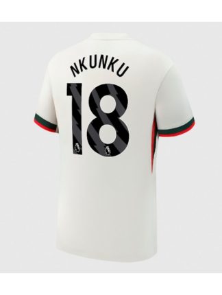 Moški Nogometna dresi replika Chelsea Christopher Nkunku #18 Gostujoči 2025-26 Kratek rokav