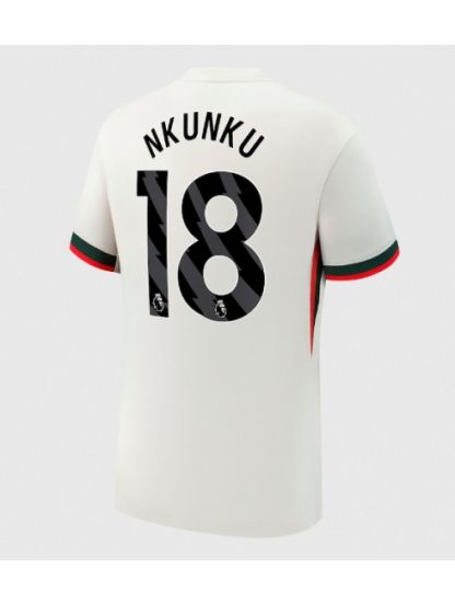 Moški Nogometna dresi replika Chelsea Christopher Nkunku #18 Gostujoči 2025-26 Kratek rokav