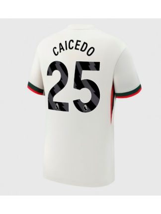 Moški Nogometna dresi replika Chelsea Moises Caicedo #25 Gostujoči 2025-26 Kratek rokav