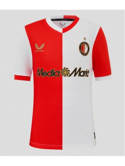 Moški Nogometna dresi replika Feyenoord Domači 2025-26 Kratek rokav