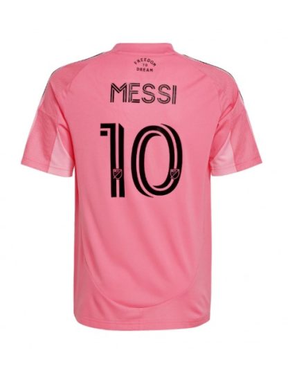 Moški Nogometna dresi replika Inter Miami Lionel Messi #10 Domači 2025-26 Kratek rokav