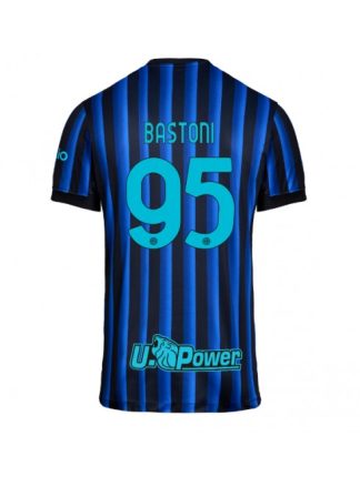 Moški Nogometna dresi replika Inter Milan Alessandro Bastoni #95 Domači 2025-26 Kratek rokav