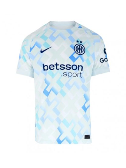 Moški Nogometna dresi replika Inter Milan Alessandro Bastoni #95 Gostujoči 2025-26 Kratek rokav