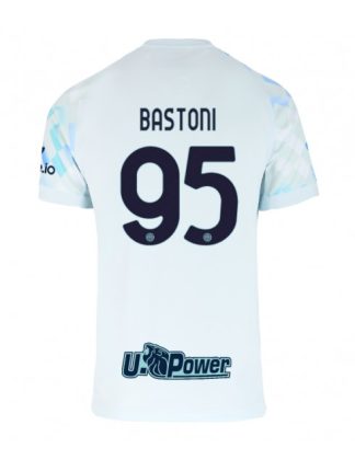 Moški Nogometna dresi replika Inter Milan Alessandro Bastoni #95 Gostujoči 2025-26 Kratek rokav
