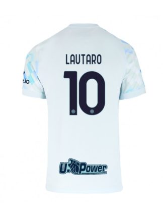 Moški Nogometna dresi replika Inter Milan Lautaro Martinez #10 Gostujoči 2025-26 Kratek rokav