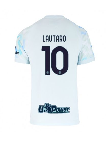 Moški Nogometna dresi replika Inter Milan Lautaro Martinez #10 Gostujoči 2025-26 Kratek rokav