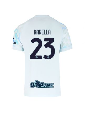 Moški Nogometna dresi replika Inter Milan Nicolo Barella #23 Gostujoči 2025-26 Kratek rokav