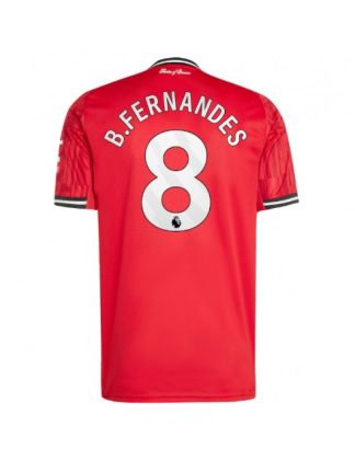 Moški Nogometna dresi replika Manchester United Bruno Fernandes #8 Domači 2025-26 Kratek rokav