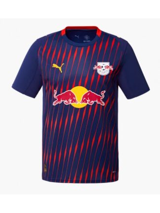 Moški Nogometna dresi replika RB Leipzig Gostujoči 2025-26 Kratek rokav