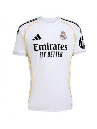 Moški Nogometna dresi replika Real Madrid Domači 2025-26 Kratek rokav