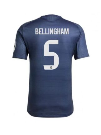 Moški Nogometna dresi replika Real Madrid Jude Bellingham #5 Gostujoči 2025-26 Kratek rokav