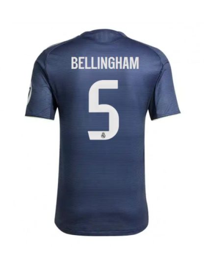 Moški Nogometna dresi replika Real Madrid Jude Bellingham #5 Gostujoči 2025-26 Kratek rokav