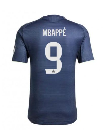 Moški Nogometna dresi replika Real Madrid Kylian Mbappe #9 Gostujoči 2025-26 Kratek rokav