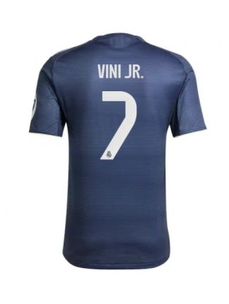 Moški Nogometna dresi replika Real Madrid Vinicius Junior #7 Gostujoči 2025-26 Kratek rokav