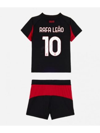 Otroški Nogometna dresi replika AC Milan Rafael Leao #10 Domači 2025-26 Kratek rokav (+ hlače)
