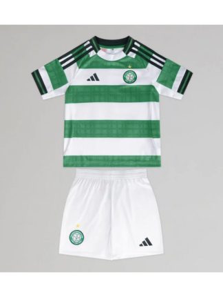 Otroški Nogometna dresi replika Celtic Domači 2025-26 Kratek rokav (+ hlače)