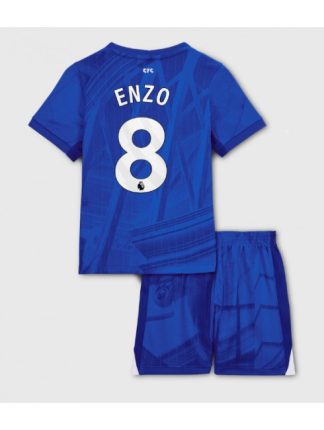 Otroški Nogometna dresi replika Chelsea Enzo Fernandez #8 Domači 2025-26 Kratek rokav (+ hlače)
