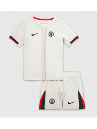 Otroški Nogometna dresi replika Chelsea Gostujoči 2025-26 Kratek rokav (+ hlače)