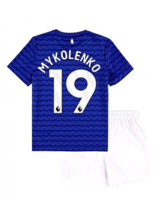 Otroški Nogometna dresi replika Everton Vitaliy Mykolenko #19 Domači 2025-26 Kratek rokav (+ hlače)