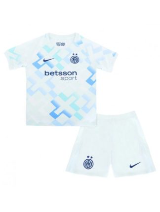 Otroški Nogometna dresi replika Inter Milan Gostujoči 2025-26 Kratek rokav (+ hlače)