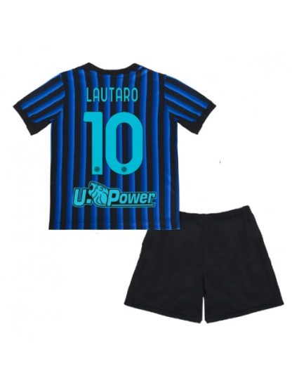 Otroški Nogometna dresi replika Inter Milan Lautaro Martinez #10 Domači 2025-26 Kratek rokav (+ hlače)