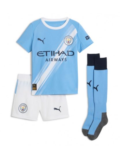 Otroški Nogometna dresi replika Manchester City Phil Foden #47 Domači 2025-26 Kratek rokav (+ hlače)