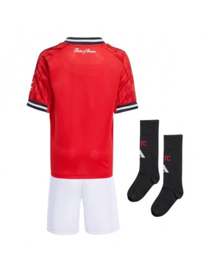 Otroški Nogometna dresi replika Manchester United Domači 2025-26 Kratek rokav (+ hlače)