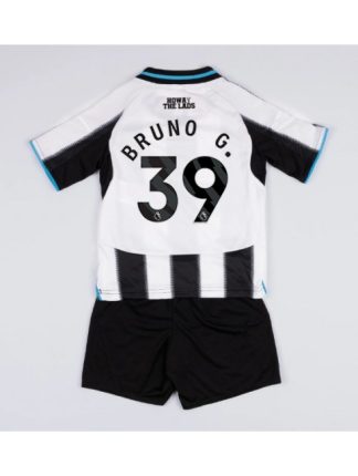 Otroški Nogometna dresi replika Newcastle United Bruno Guimaraes #39 Domači 2025-26 Kratek rokav (+ hlače)