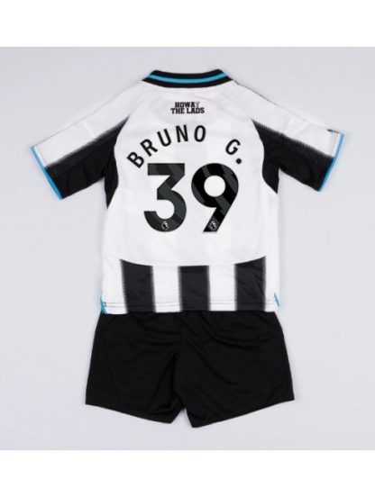 Otroški Nogometna dresi replika Newcastle United Bruno Guimaraes #39 Domači 2025-26 Kratek rokav (+ hlače)
