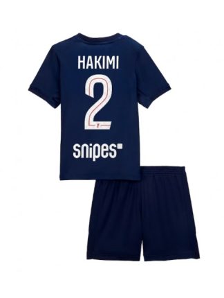 Otroški Nogometna dresi replika Paris Saint-Germain Achraf Hakimi #2 Domači 2025-26 Kratek rokav (+ hlače)