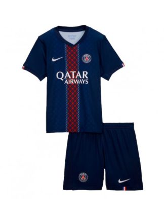 Otroški Nogometna dresi replika Paris Saint-Germain Domači 2025-26 Kratek rokav (+ hlače)