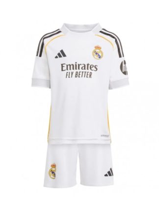 Otroški Nogometna dresi replika Real Madrid Domači 2025-26 Kratek rokav (+ hlače)