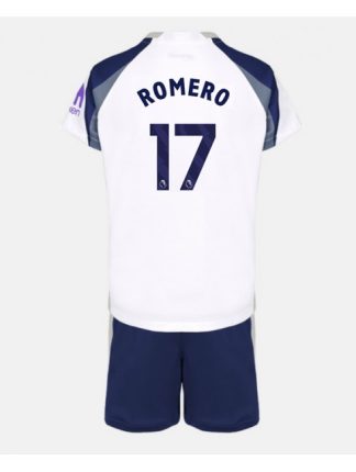Otroški Nogometna dresi replika Tottenham Hotspur Cristian Romero #17 Domači 2025-26 Kratek rokav (+ hlače)