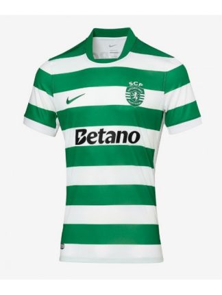 Moški Nogometna dresi replika Sporting CP Domači 2025-26 Kratek rokav