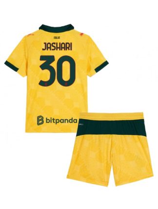 Otroški Nogometna dresi kompleti poceni AC Milan Ardon Jashari #30 Tretji 2025-26